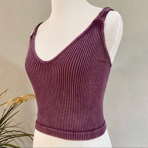 NEW Free People Washed Seamless Crop, XS/S - Picture 8 of 14